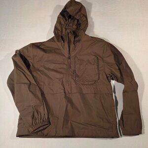 H&M Move Brown Hooded Lightweight Jacket XS Zip Front Outdoor Activewear